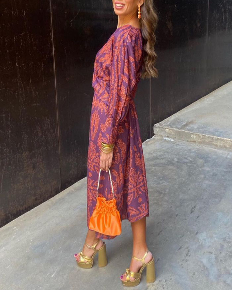 Catherine | Elegant V Neck Maxi Dress