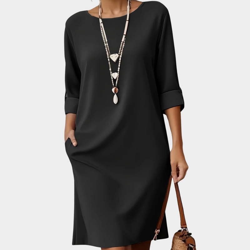 Eleanor | Comfortable Round Neck Dress