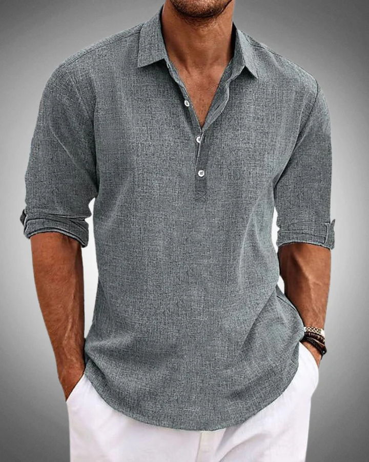 Caleb | Classic Button Front Shirt