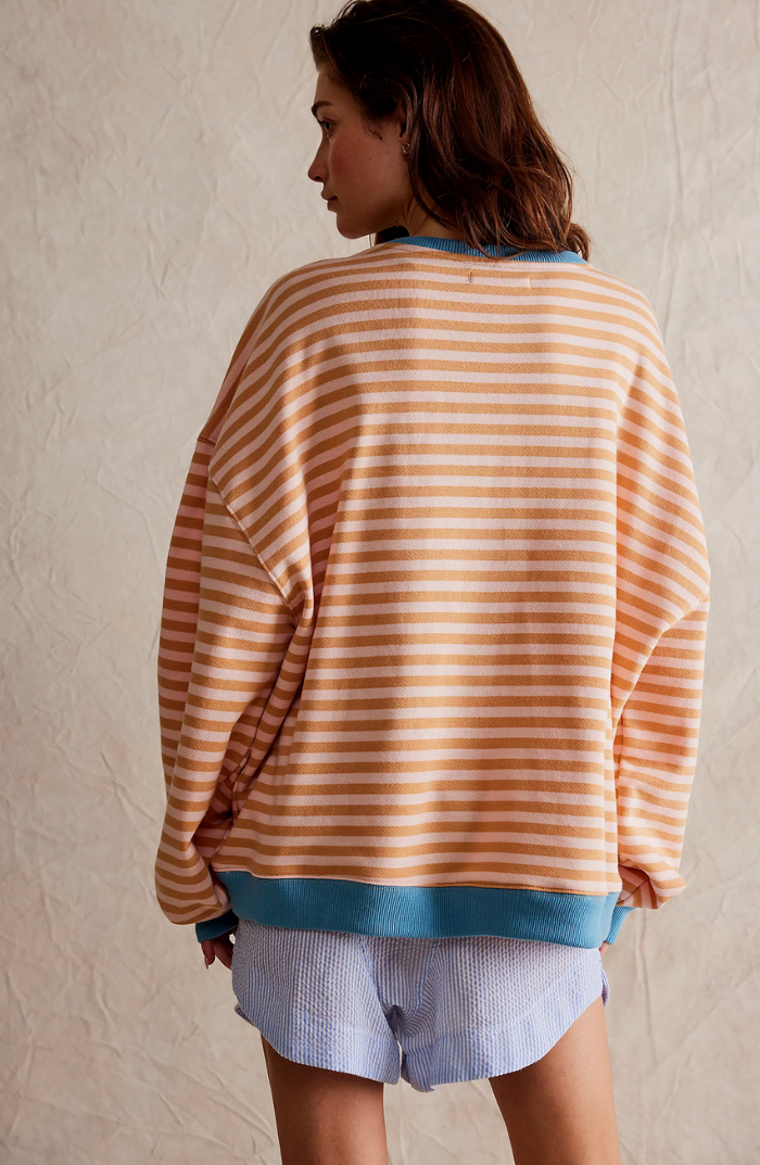 Elena | Striped Round-Neck Sweater