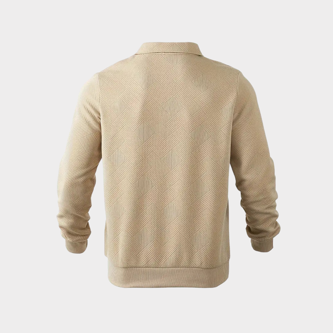 Simon | Textured Half-Zip Pullover