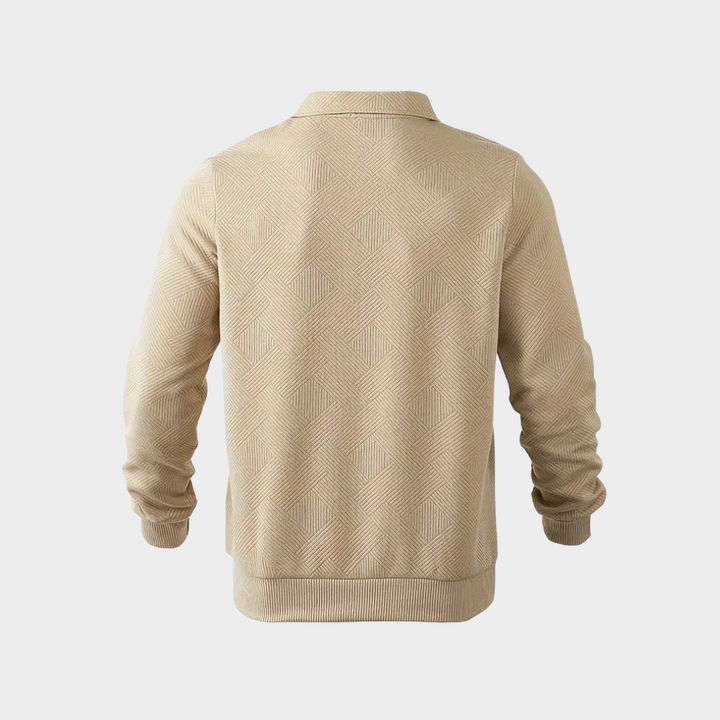 Simon | Textured Half-Zip Pullover