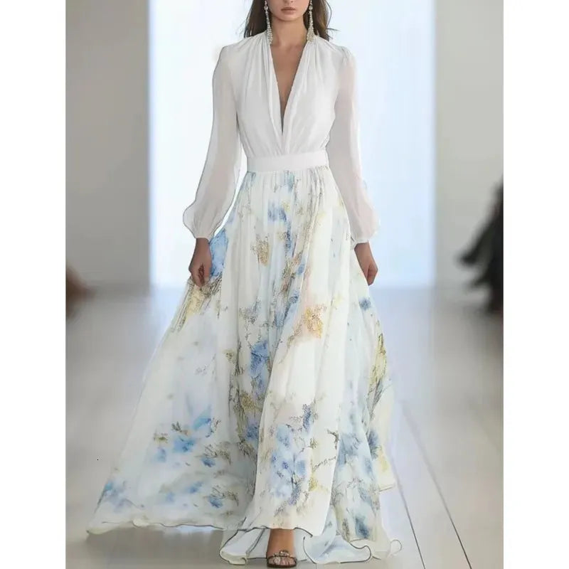 Ryza | Classic Floral Maxi Dress