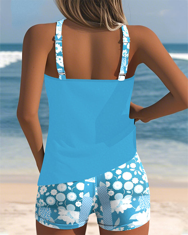 Stella | Classic Printed Swimsuit Set