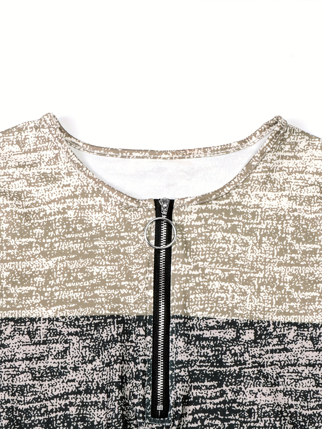 Denise | Quarter-Zip Colorblock Top