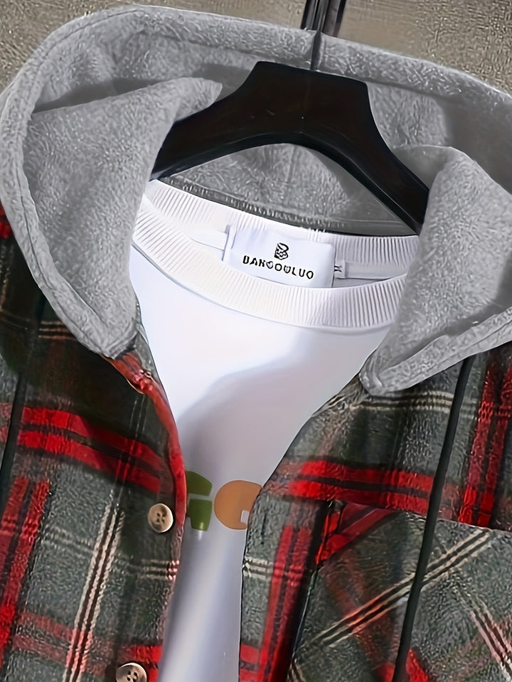 Holden | Hooded Plaid Overshirt Jacket