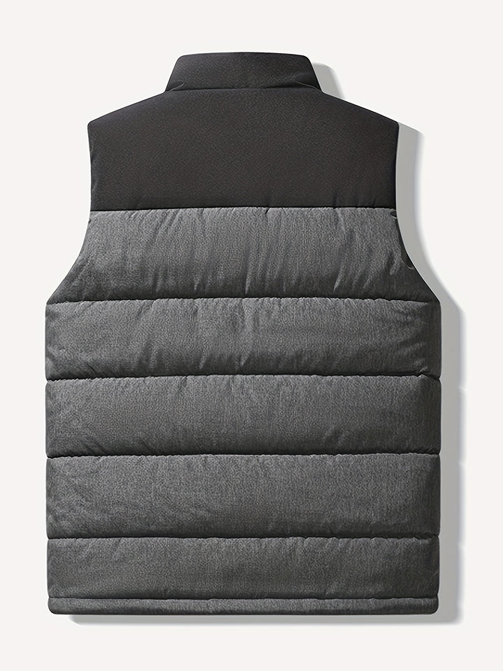 Cyrus | Quilted Stand-Collar Vest