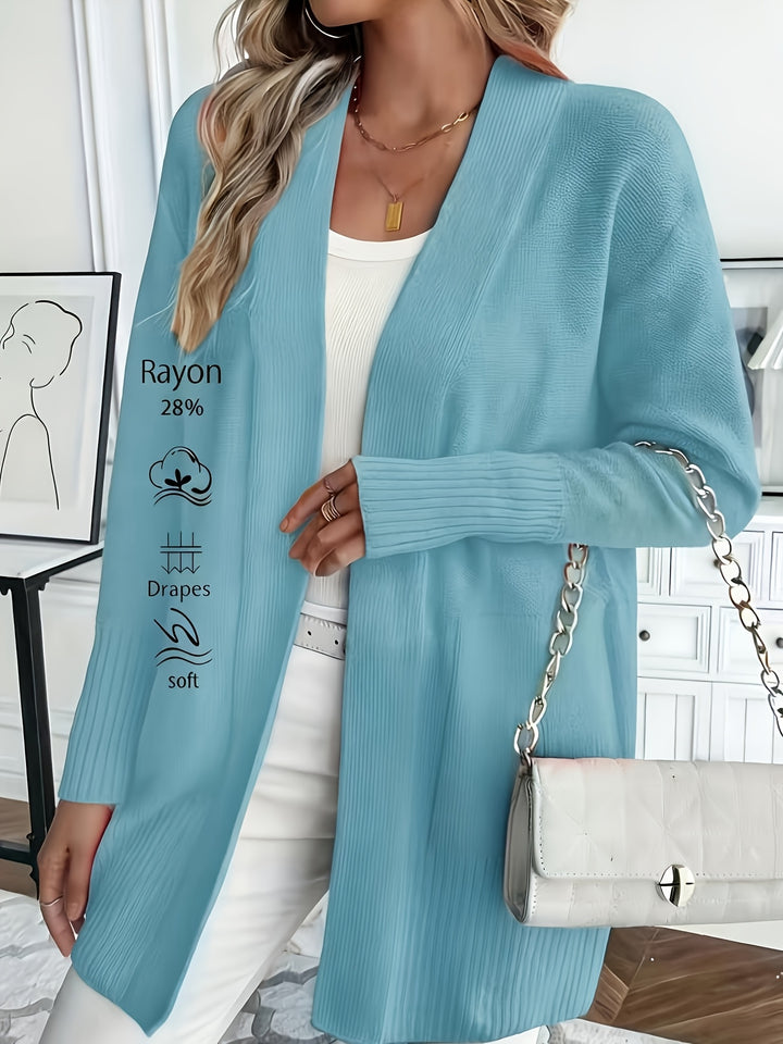 Charlotte | Draped Open-Front Cardigan