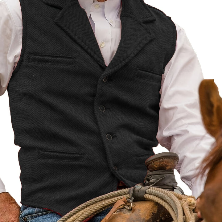 Waylon | Heritage Herringbone Vest