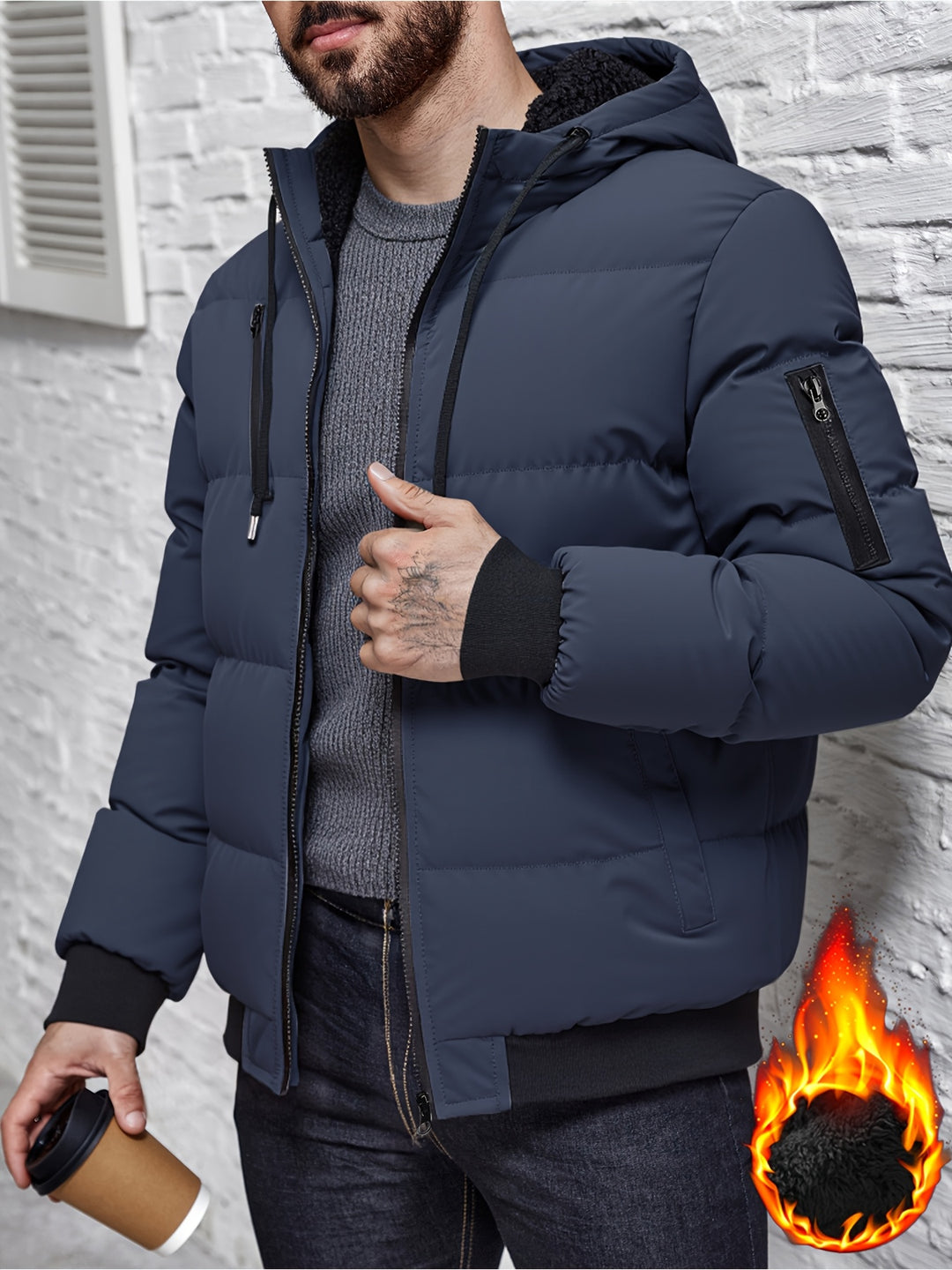 Brooks | Insulated Hooded Puffer Jacket