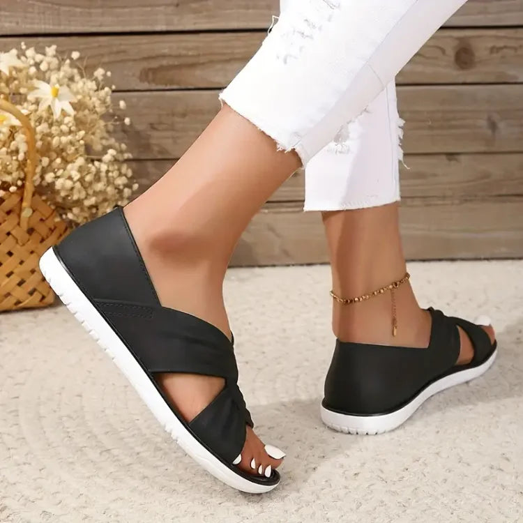 Delphine | Comfort Cross-Strap Sandals