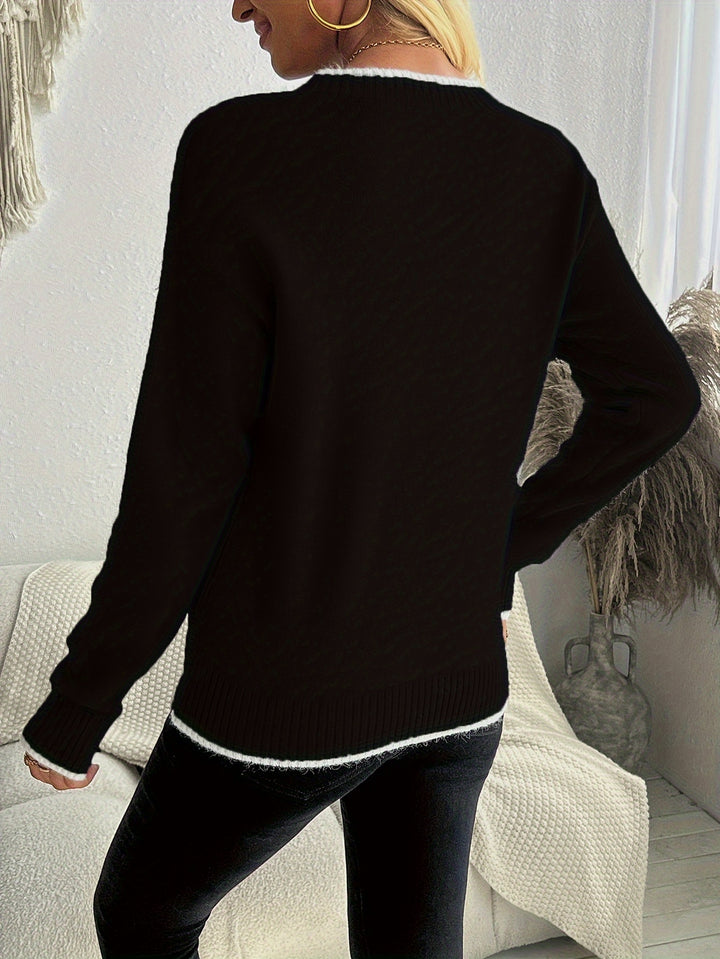 Noelle | Snowflake Jacquard Sweater