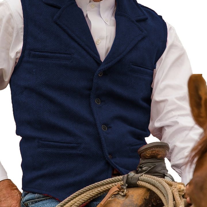 Waylon | Heritage Herringbone Vest