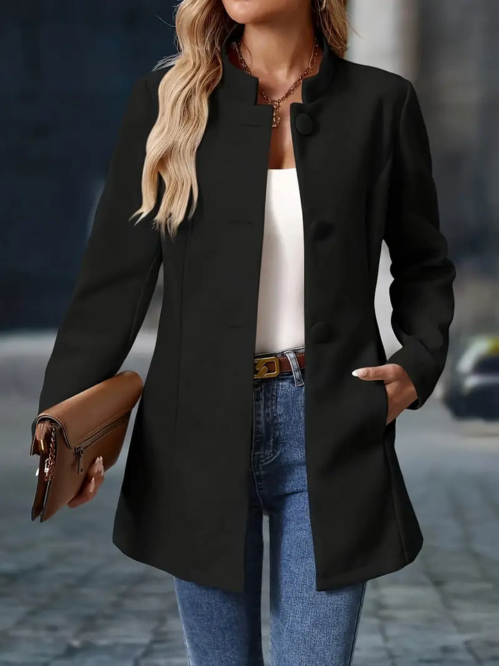 Camilla | Elegant Stand-Collar Coat