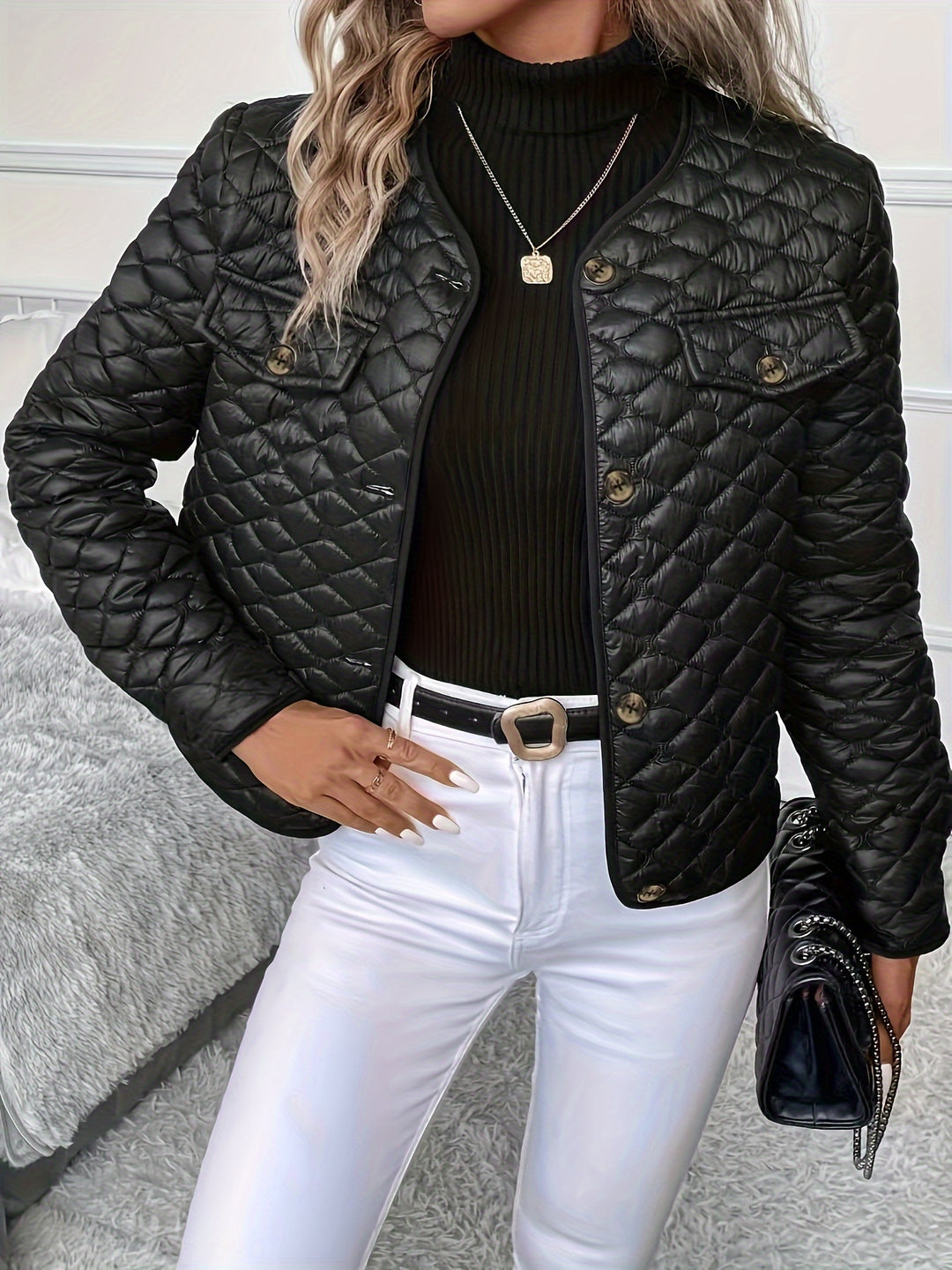 Lorna | Diamond Quilted Jacket
