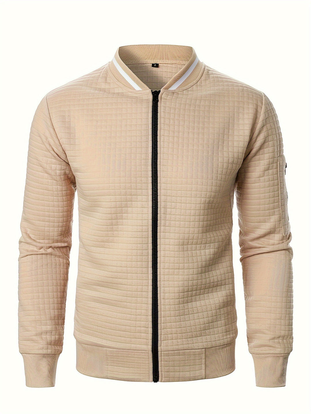 Hayes | Textured Zip Bomber Jacket