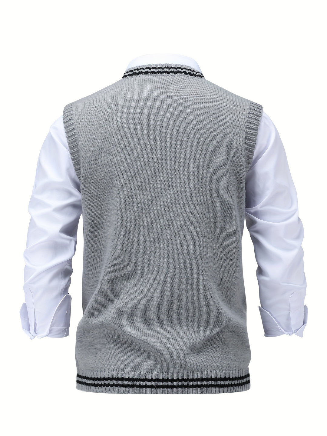 Graham | Cable-Knit V-Neck Vest