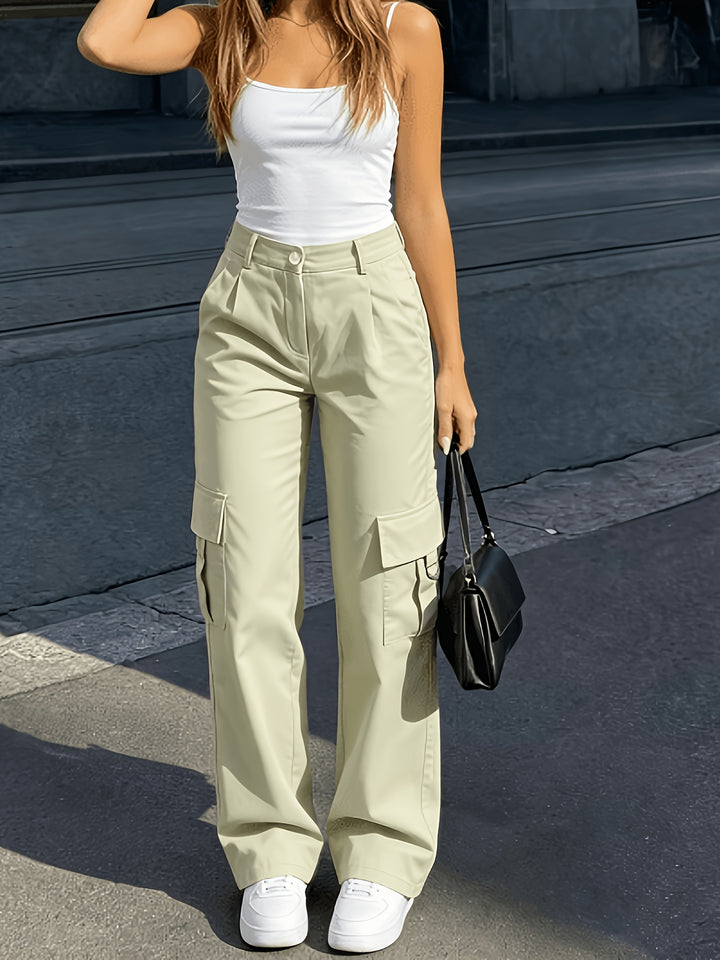 Ingrid | High-Waisted Cargo Trousers