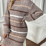 Rosalyn | Striped Knit Sweater Dress