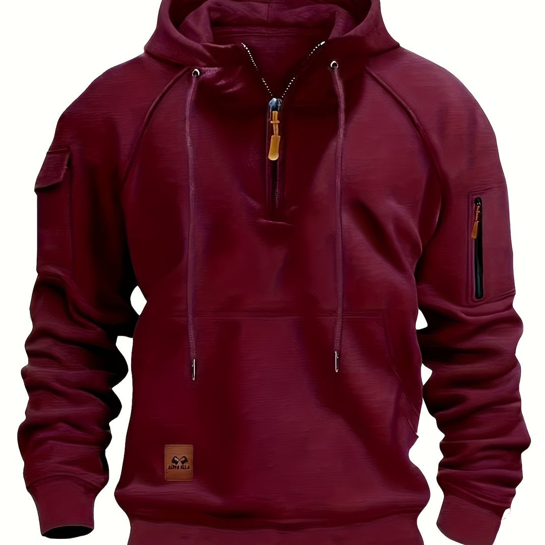 Brennan | Rugged Quarter-Zip Hoodie