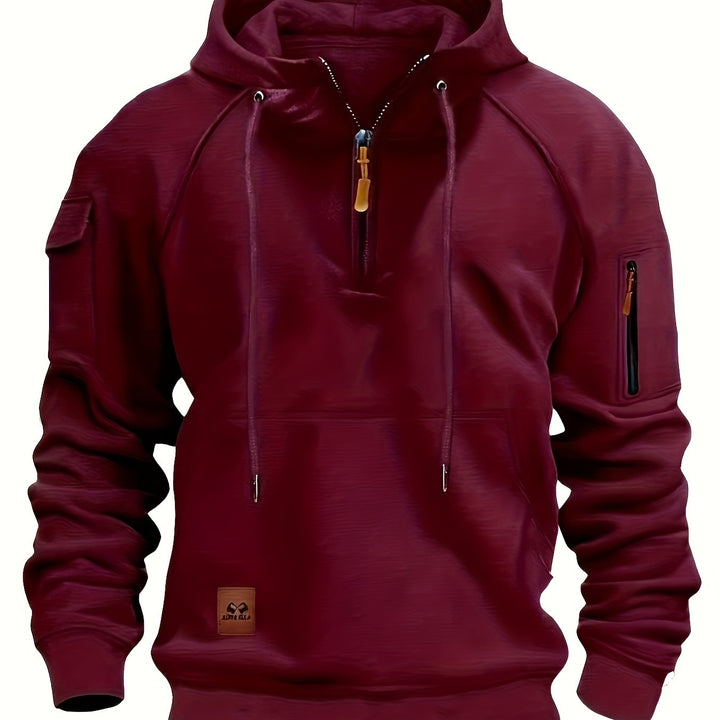 Brennan | Rugged Quarter-Zip Hoodie