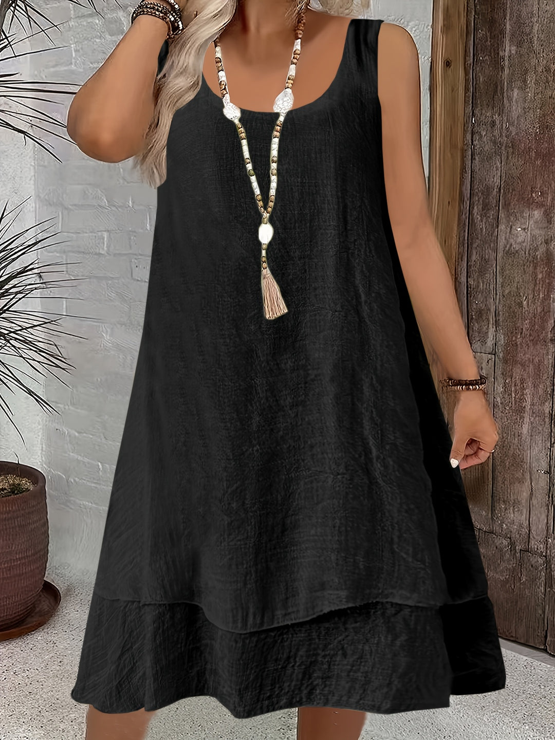 Adriana | Flowing Layered Beach Dress