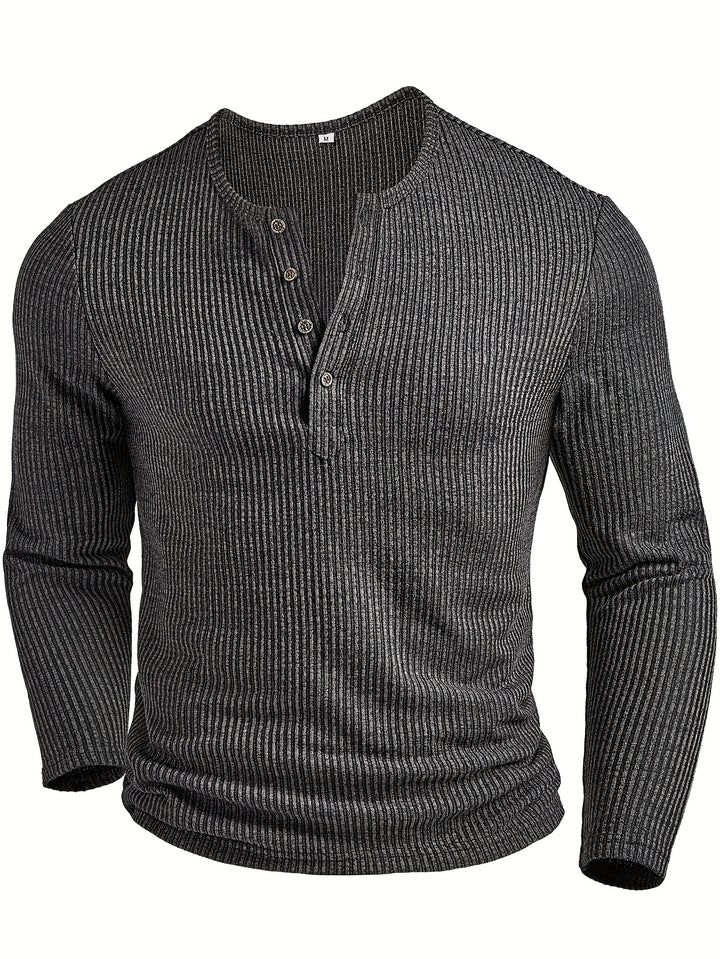Callahan | Ribbed Long-Sleeve Henley