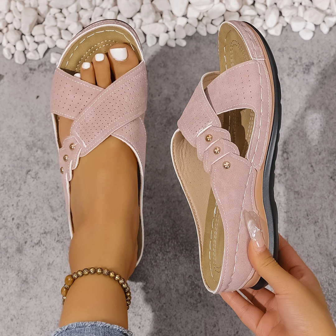 Marlene | Cushioned Comfort Wedge Sandals