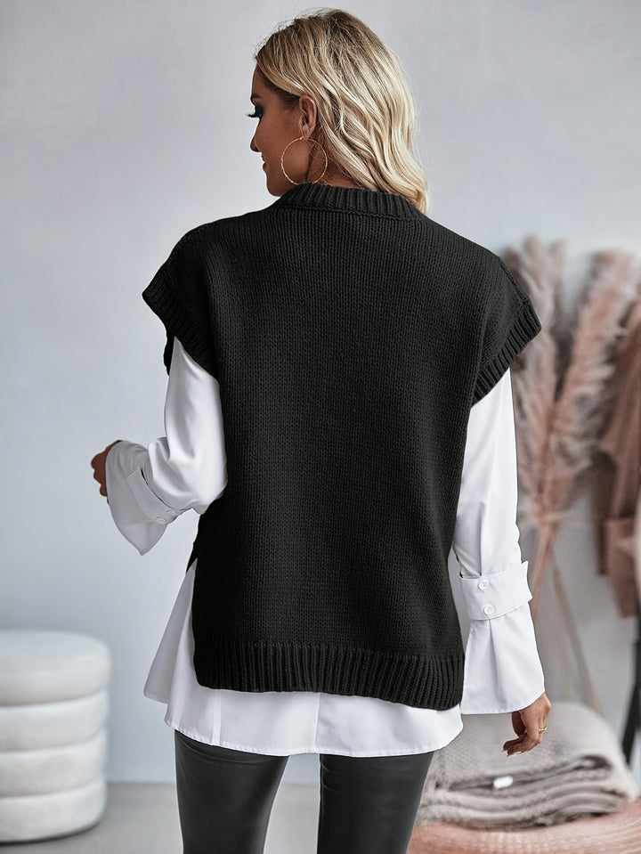 Sabine | Cable-Knit Sleeveless Vest