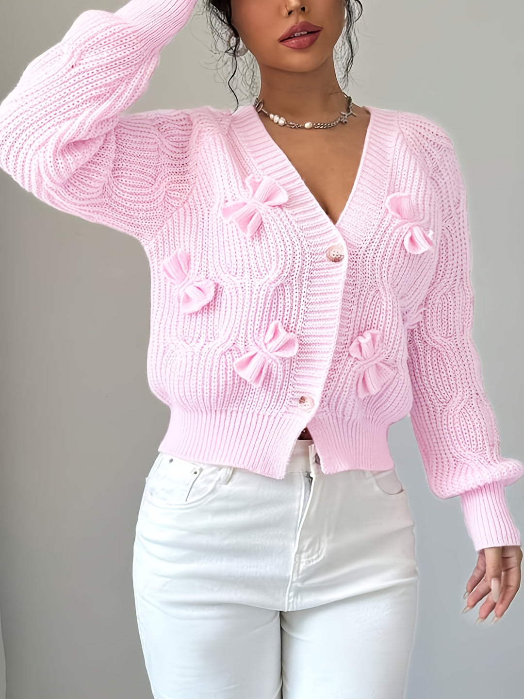 Margot | Soft Bow-Detail Cardigan
