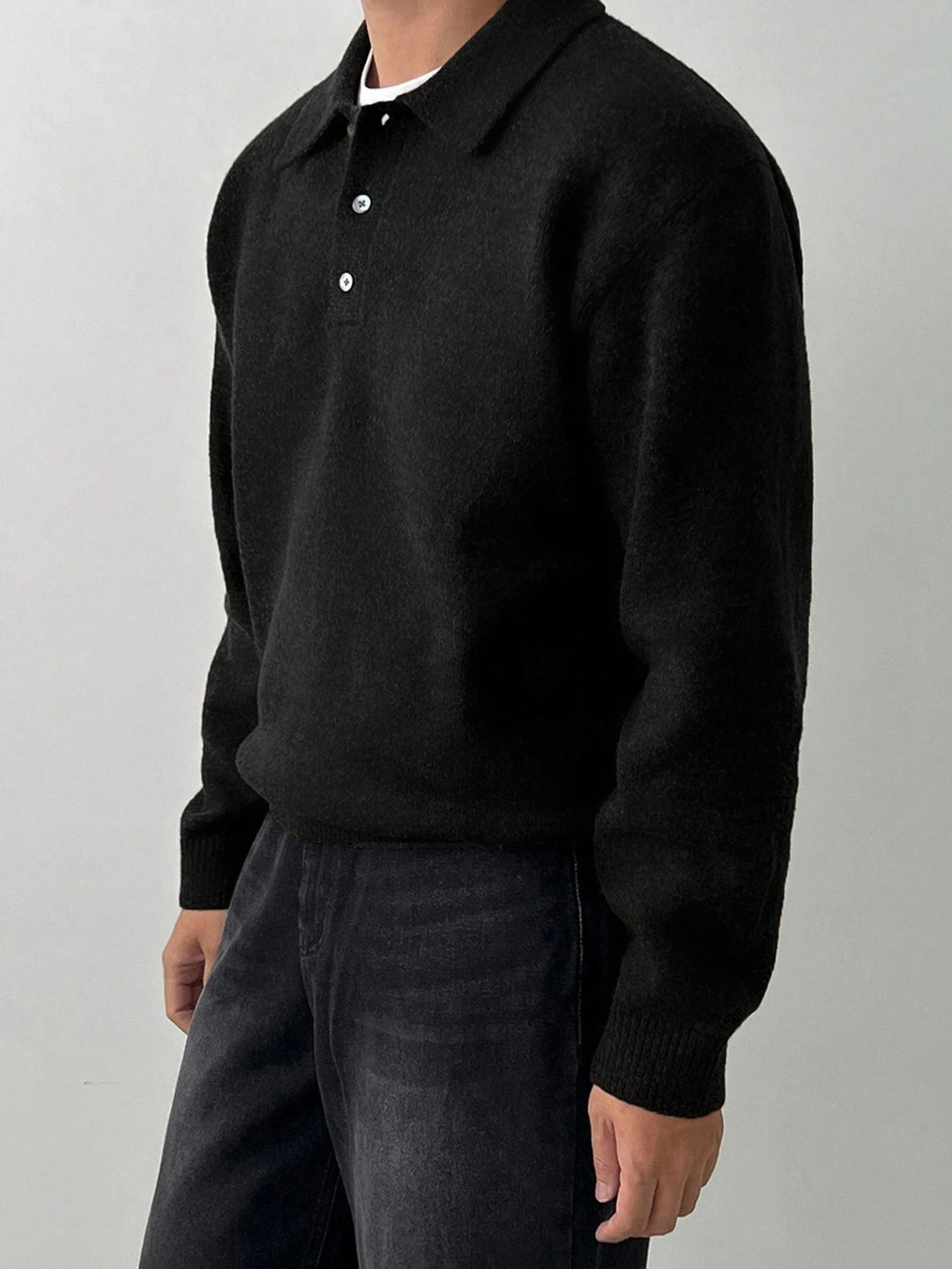 Garrett | Refined Collared Polo Sweater
