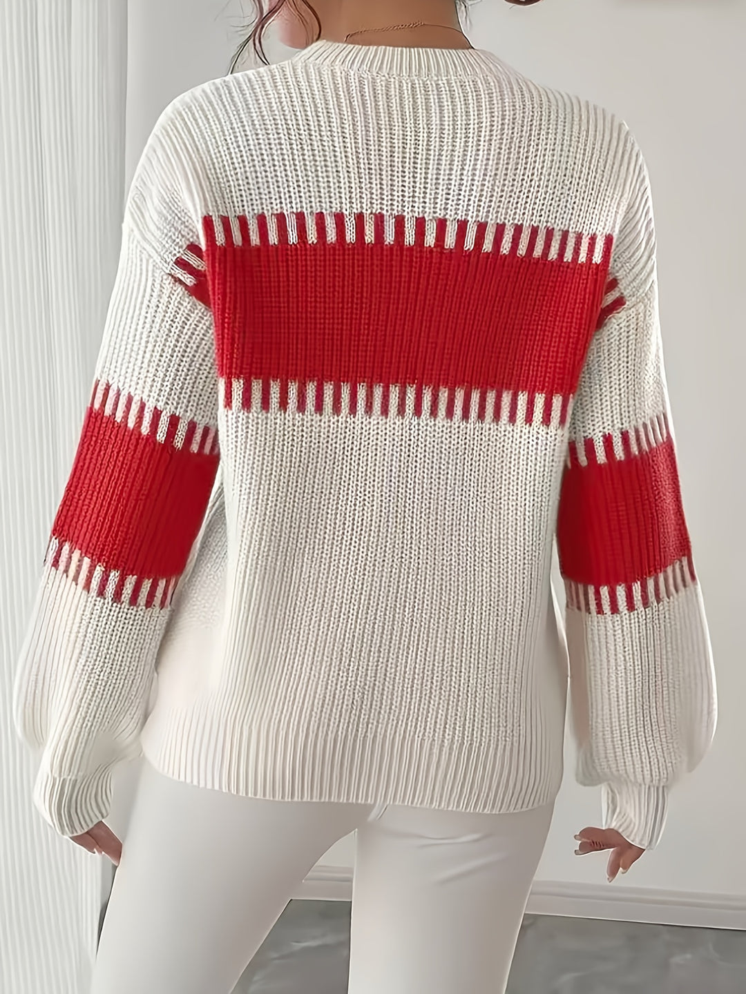 Lorna | Colour-Block Striped Sweater