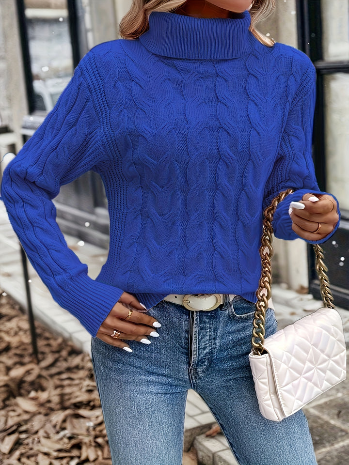 Lila | Cable-Knit Turtleneck Sweater