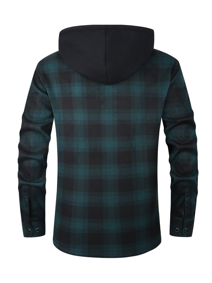 Clayton | Hooded Plaid Overshirt