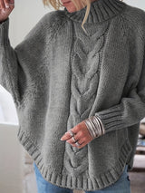 Sabina | Cozy Cable-Knit High-Neck Sweater