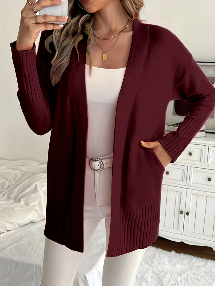 Charlotte | Draped Open-Front Cardigan