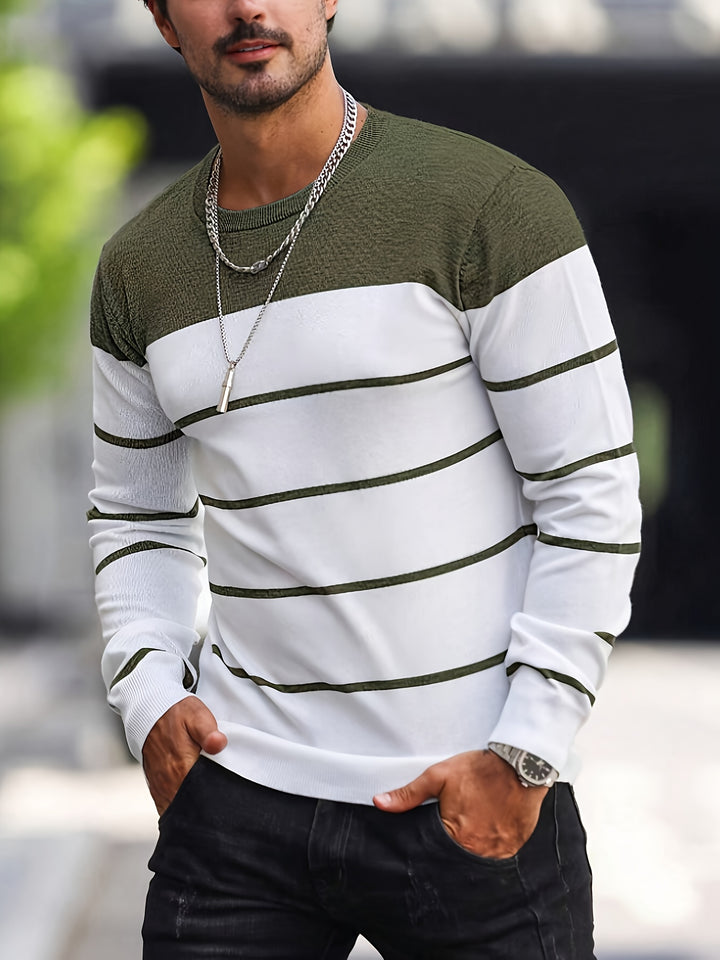 Bennington | Classic Striped Crew Neck Sweater