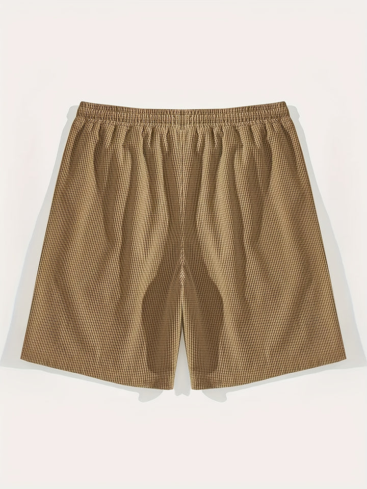 Harrison | Textured Drawstring Casual Shorts