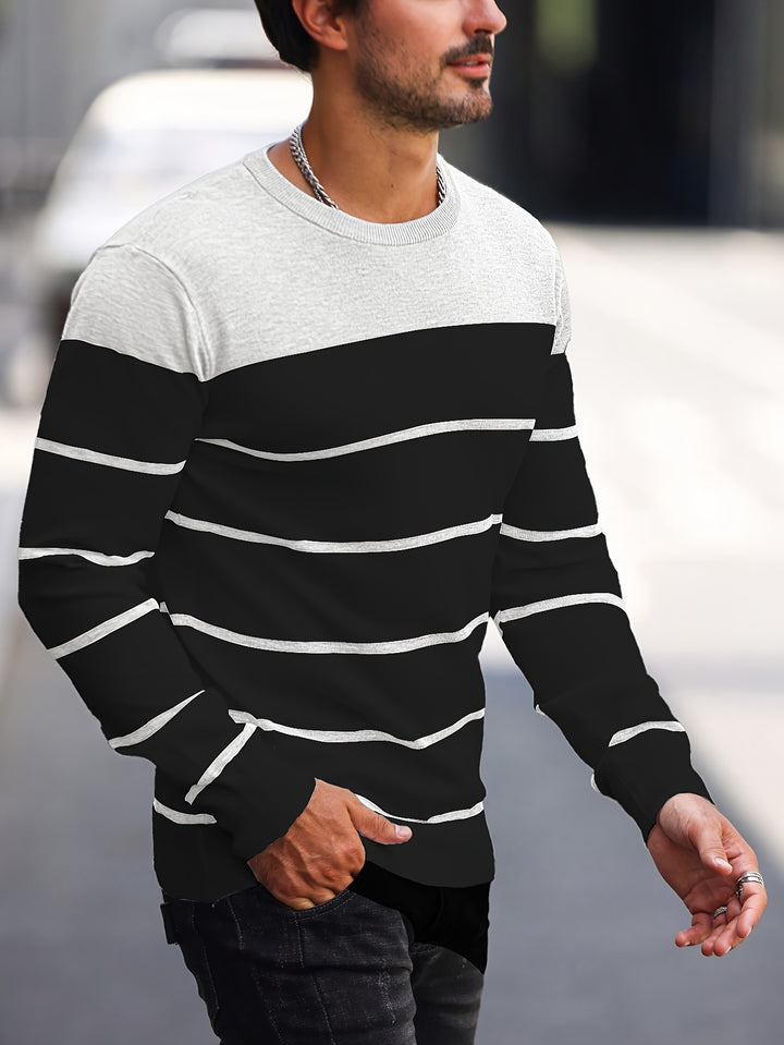 Bennington | Classic Striped Crew Neck Sweater