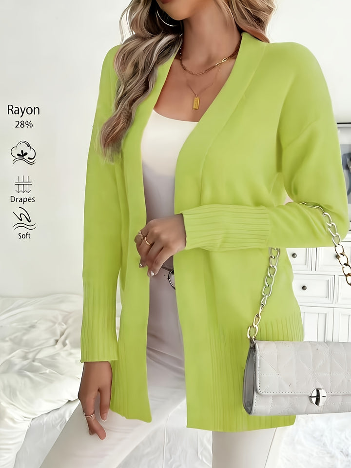 Charlotte | Draped Open-Front Cardigan