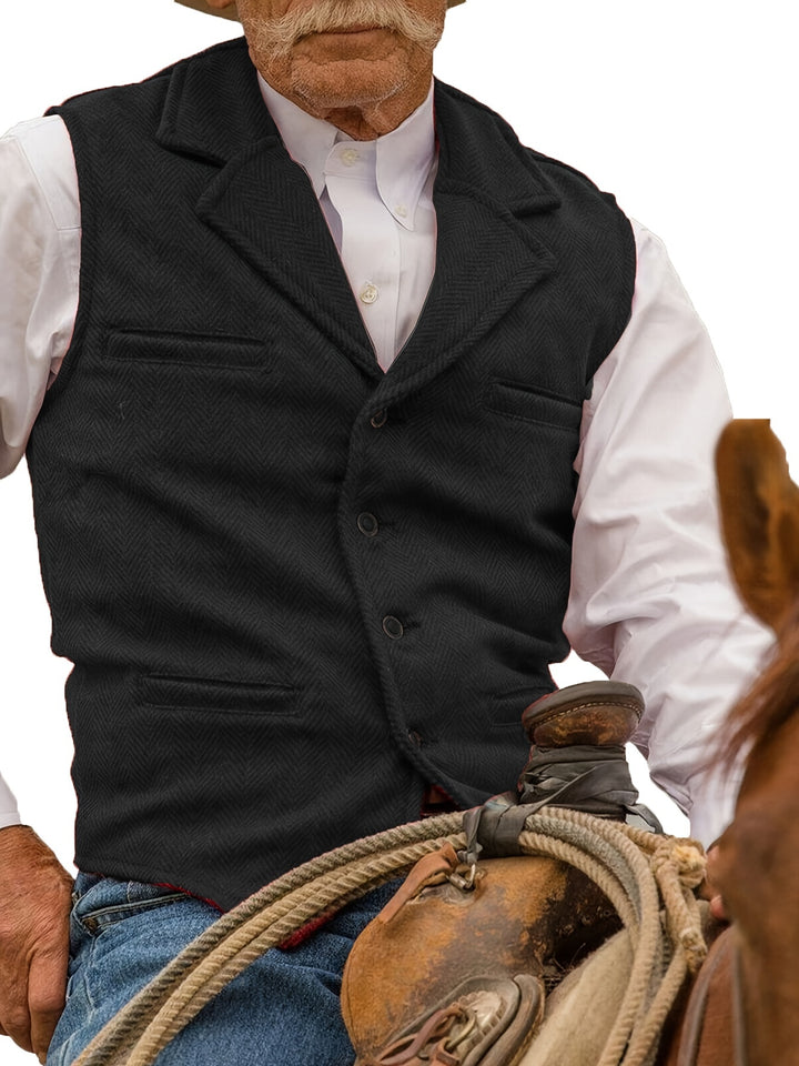 Waylon | Heritage Herringbone Vest