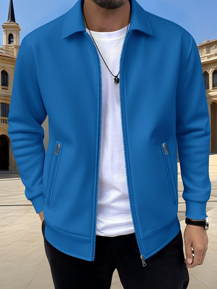 Charles | Textured Full-Zip Jacket