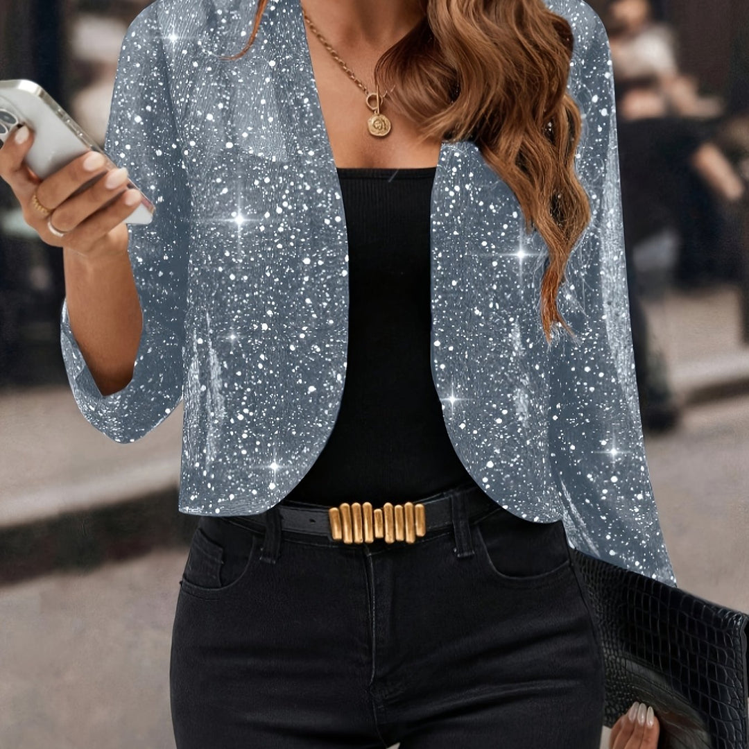 Simone | Shimmer Cropped Jacket