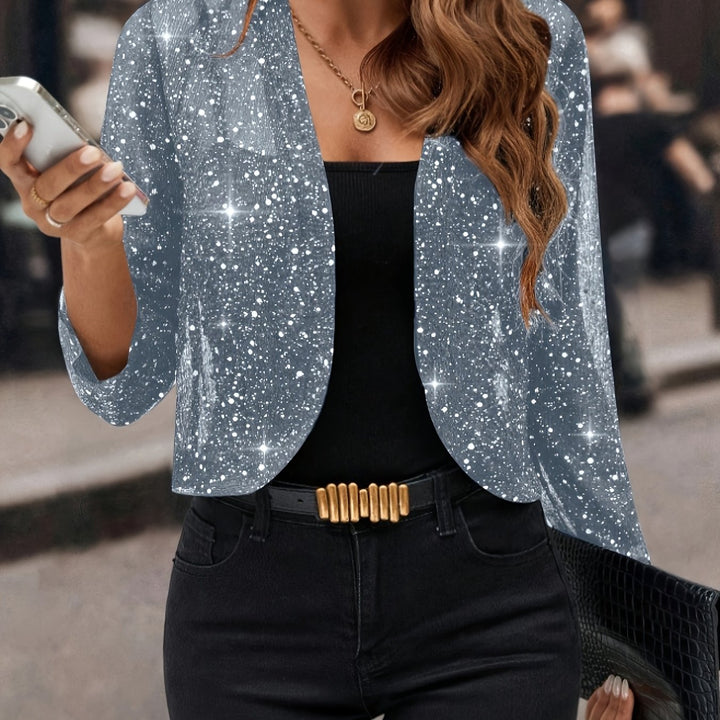 Simone | Shimmer Cropped Jacket