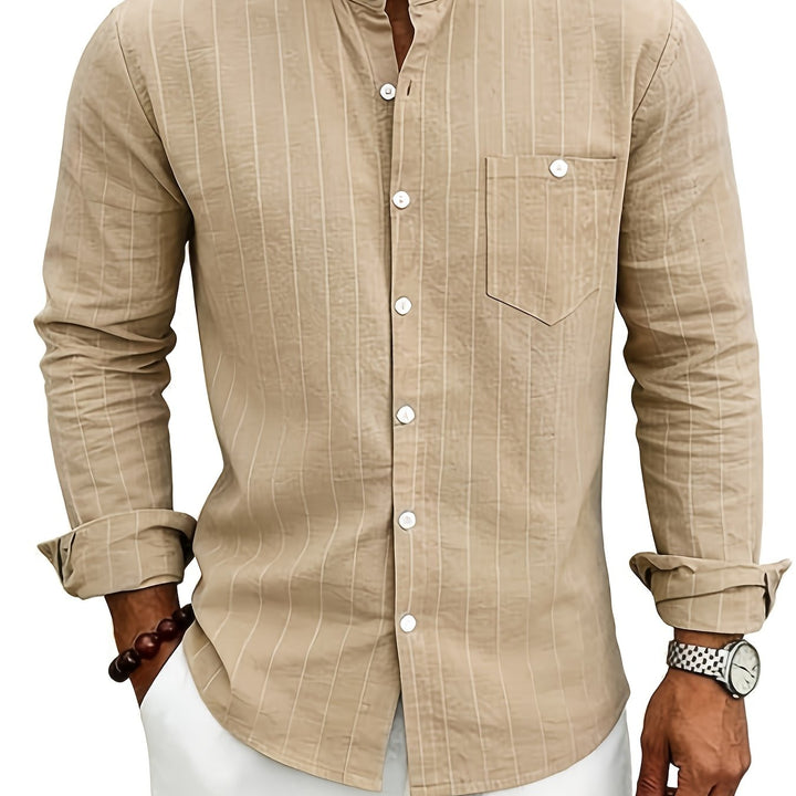 Callum | Refined Striped Button-Up Shirt