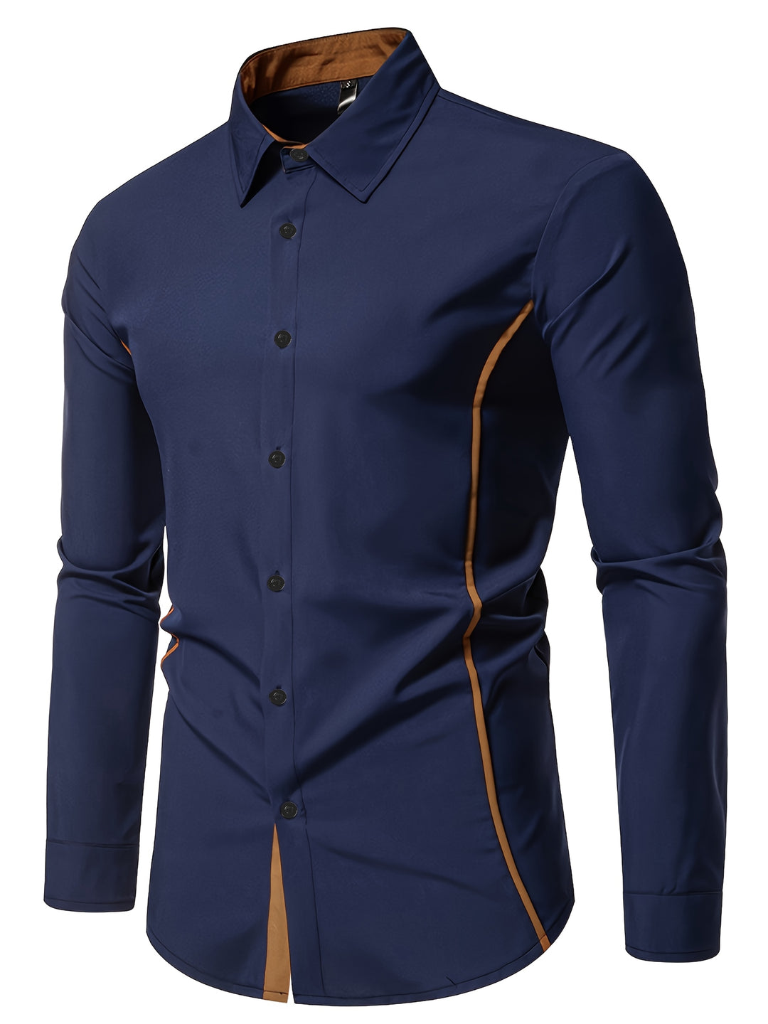 Harlan | Contrast-Trim Button-Up Shirt