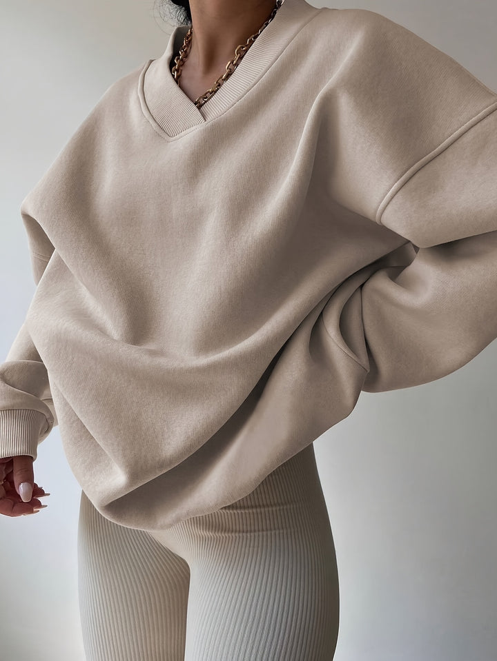Thea | Relaxed High-Neck Sweatshirt