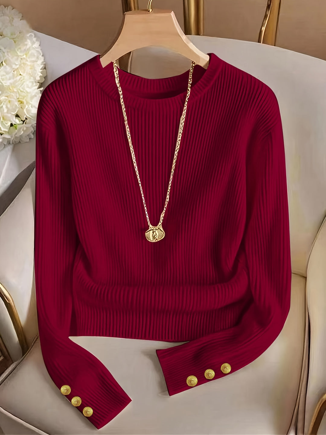 Sylvia | Refined Ribbed Top
