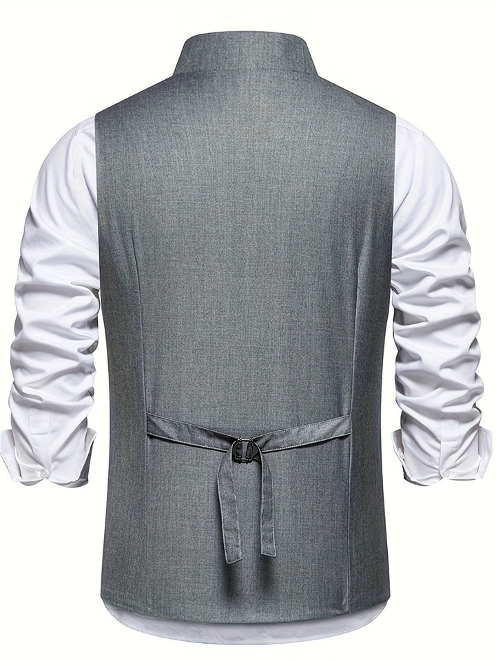 Jasper | Slant-Button Notch Lapel Vest