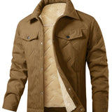Dalton | Warm-Lined Ribbed Trucker Jacket